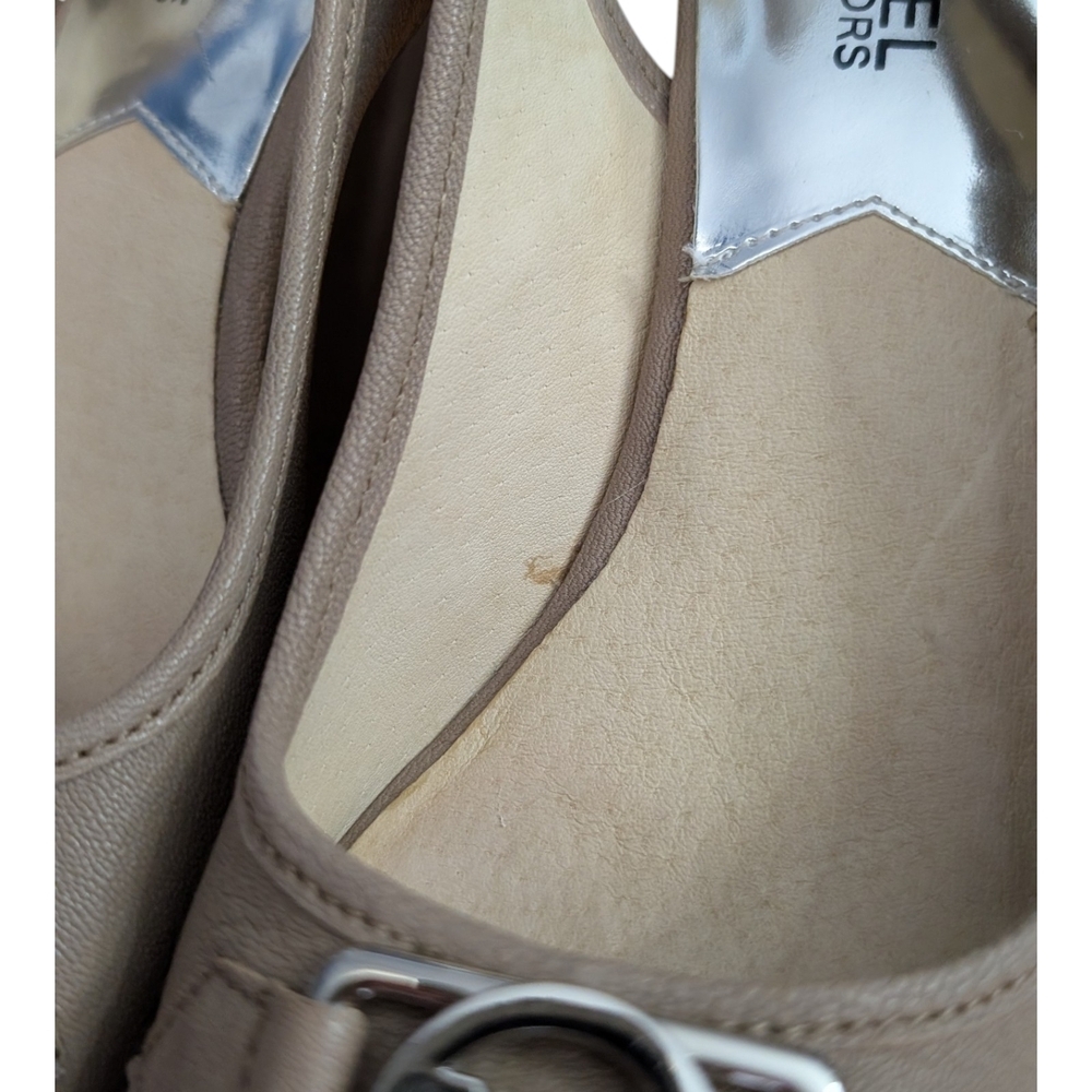 Michael Kors Beige Wedge Slingback Sandals - Picture 8 of 9
